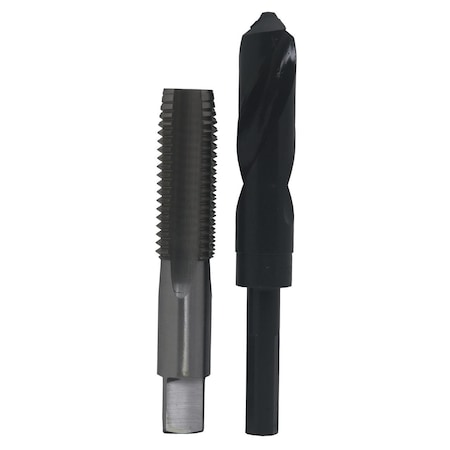 1-1/16in-24 UNS HSS Plug Tap And 1-1/64in HSS 1/2in Shank Drill Bit Kit